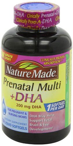 Nature Made Prenatal Multi Dha 200mg 150 Softgels Top Healthy Store