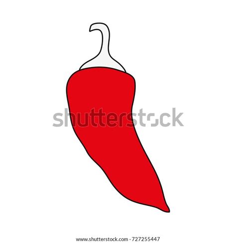 Chilli Hot Vegetable Stock Vector Royalty Free 727255447 Shutterstock