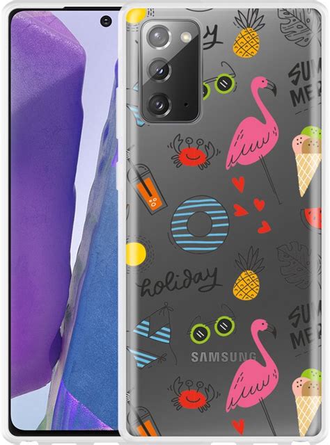 Samsung Galaxy Note 20 Hoesje Summer Flamingo Designed By Cazy Bol