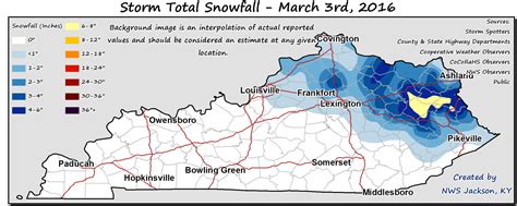 Maps And Reports Of Thursdays Snowfall