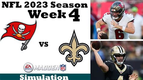 Madden Simulation Buccaneers Vs Saints Week Can Baker Lead