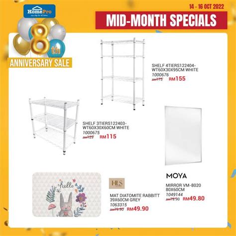 Oct Homepro Mid Month Anniversary Sale Everydayonsales