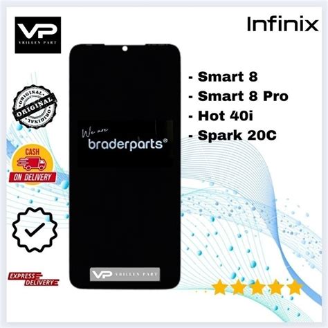 Jual LCD Touchscreen Infinix Smart 8 8 Pro Hot 40i Spark 20C X6525 X6525 X6528B E1