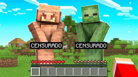 Minecraft Mas VocÊ Pode Deixar Os Mobs Pelados Youtube