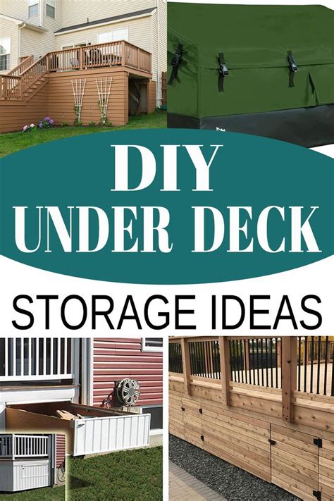 Ingenious Under Deck Storage Ideas For More Space Under Deck