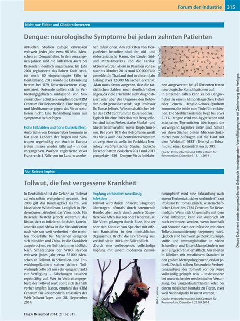 Pdf Dengue Neurologische Symptome Bei Jedem Zehnten Patienten Oder