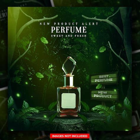 Premium PSD | PSD Fresh Perfume Poster for social media post