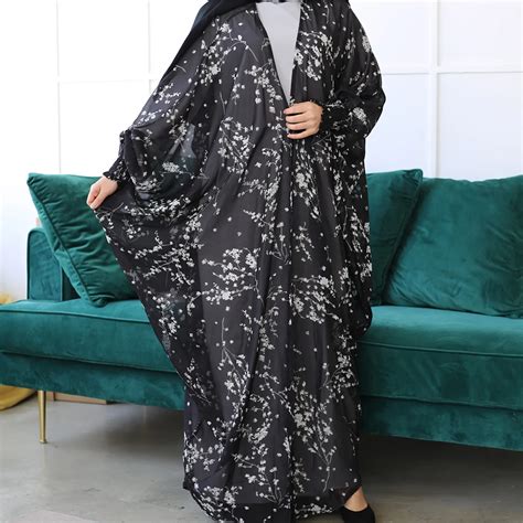 Vestido musulmán Abaya Dubai para Mujer Kimono de Ramadán cárdigan