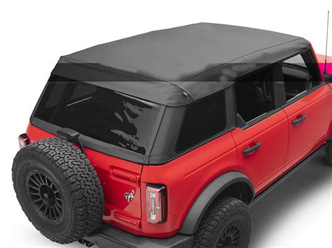 Ford Bronco Trektop Retractable Soft Top Black Vinyl Vm2dz 78501c25 E 21 24 Bronco 4 Door