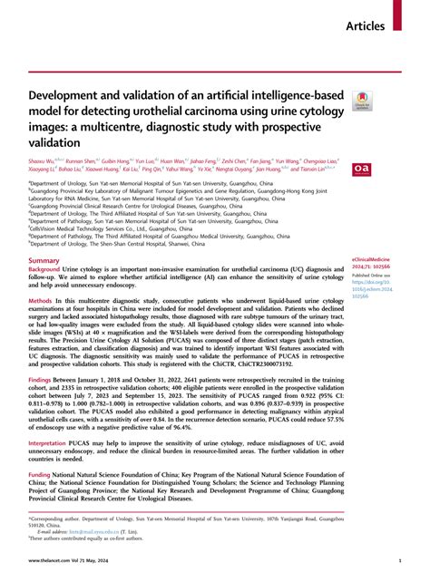 Pdf Development And Validation Of An Artificial Intelligence Based