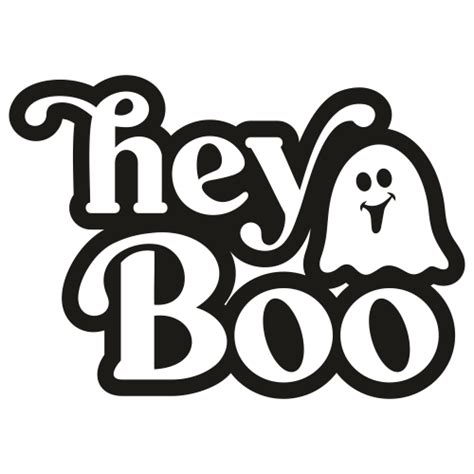 Hey Boo Halloween Svg Hey Boo Halloween Vector File Png Svg Cdr