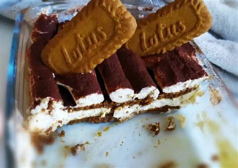 Resep Lotus Biscoff Tiramisu Eggless Oleh Regeena123🌷 Cookpad