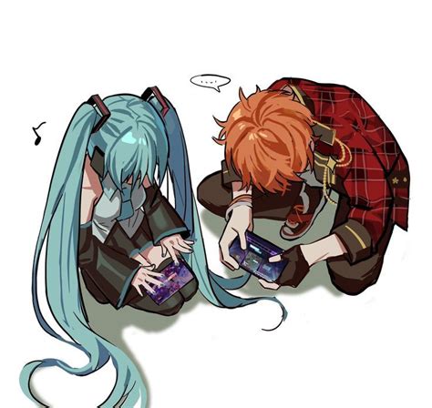 Hatsune Miku Subaru Akehoshi Prsk Enstars Kaito Miku Hatsune