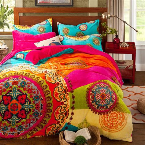 Paisley Bohemian Bedding For Adult T96 Boho Duvet Cover Set Farley