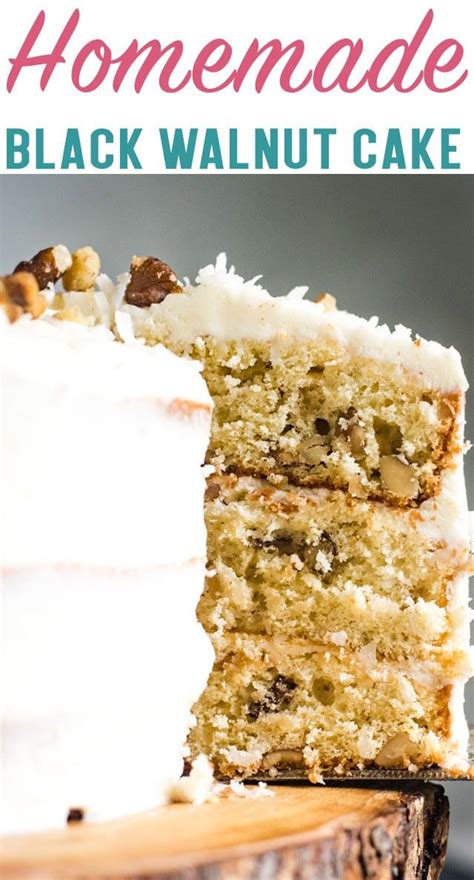 Black Walnut Cake Recipe with Cream Cheese Frosting