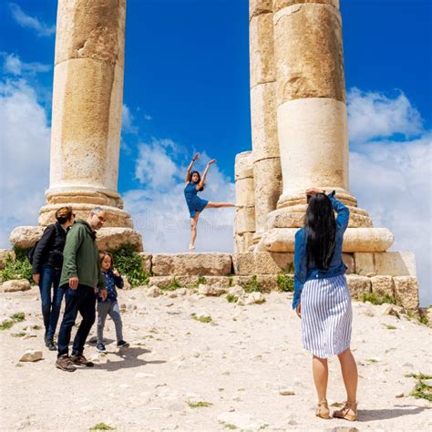 The Amman Citadel, Amman Hercules Temple, Road, Fine Art Amman ...