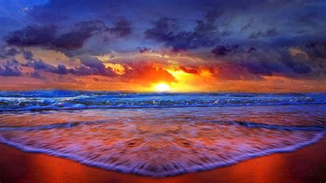 Beach Sunset HD Desktop Wallpapers - 4k, HD Beach Sunset Desktop ...