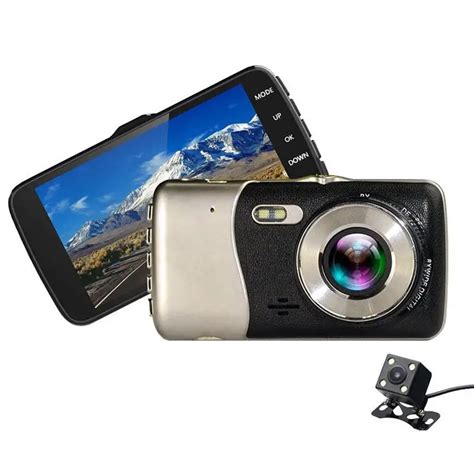 4 Inch LCD IPS Dual Lens Car Dash Cam FHD 1080P Dashboard Camera