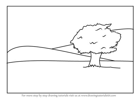 How to Draw a Tree Landscape (Landscapes) Step by Step ...