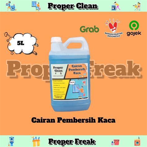 Jual Cairan Pembersih Kaca Glass Cleaner Proper Clean Liter Instant