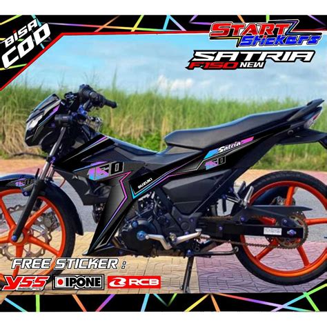 Jual Striping Variasi Motor Suzuki Satria F New Stiker List Motor