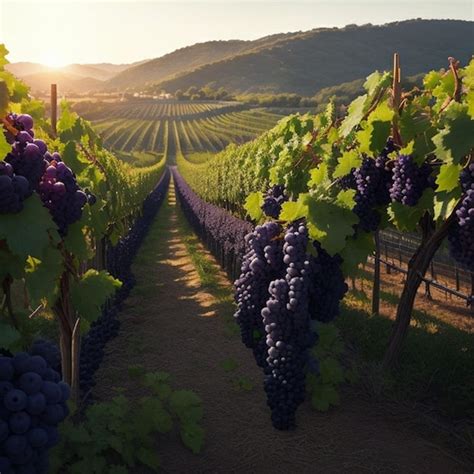 lush vineyard landscape bathed  golden sunset light jiffy designs