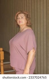 Plus Size European Mature Woman Suit Stock Photo Shutterstock