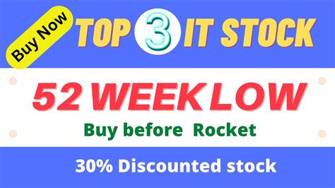 52 Week Low Stocks To Buy💥 Top 3 It Stocks💥 Best Shares To Buy Now For