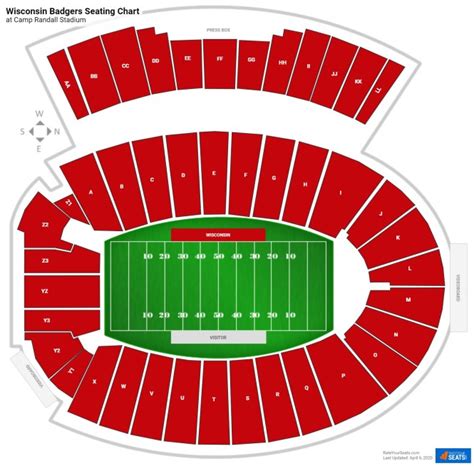 Camp Randall Seating Chart Rows | Cabinets Matttroy