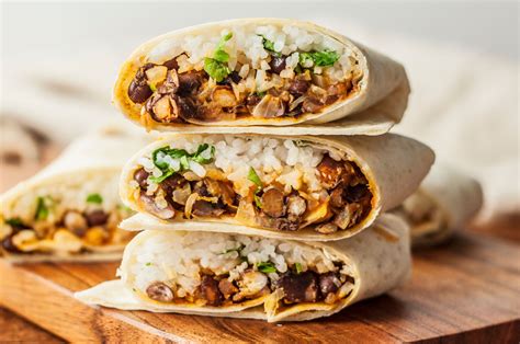Vegetarian Bean and Rice Burrito Recipe