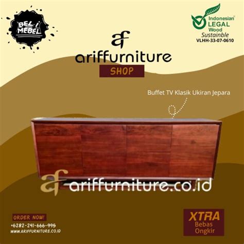 Lemari Buffet Minimalis Kayu Jati Jepara Toko Furniture Jepara Jati