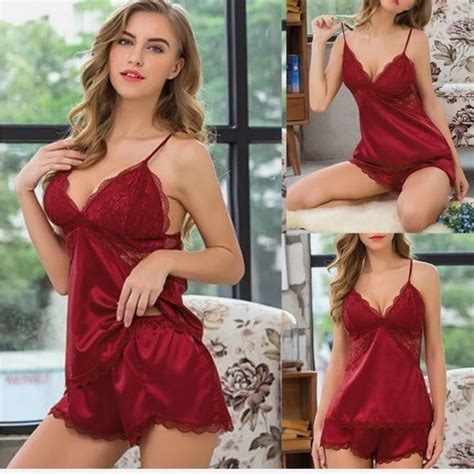 Sexyfun Intimates And Sleepwear Womensexy Lingerie Lace Satin