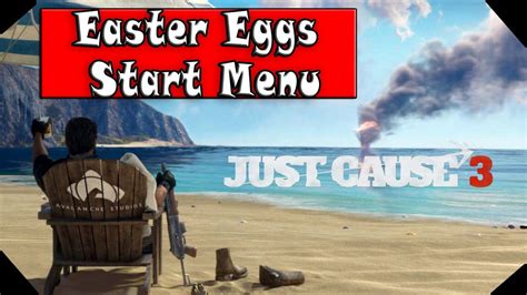 Just Cause 3 Easter Eggs Start Menu Location Pc Hd 108060fps