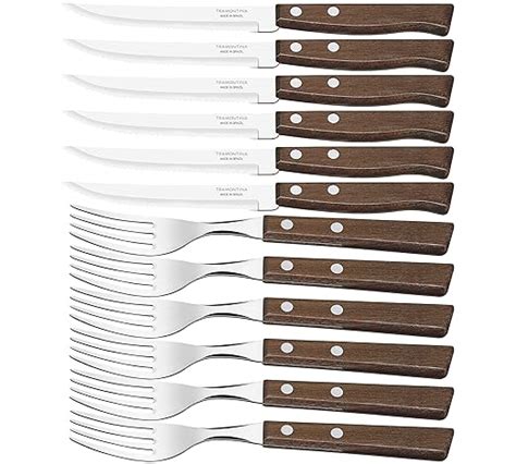 Tramontina 12 Piece Steak Knife And Fork Cutlery Set Uk