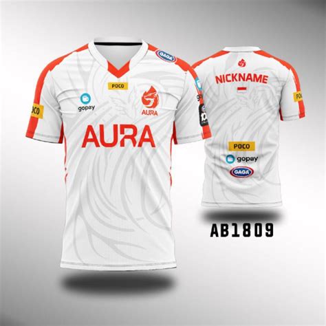 Jual Kaos Jersey AURA Baju ESPORTS GAMING Terbaru MPL Season 7 2021