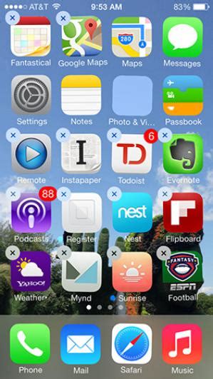 7 IPhone Home Screen Icons Images - iPhone 6 iOS 7 Home Screen, iPhone ...