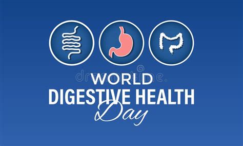 World Digestive Health Day Design Vector May Stock Vector