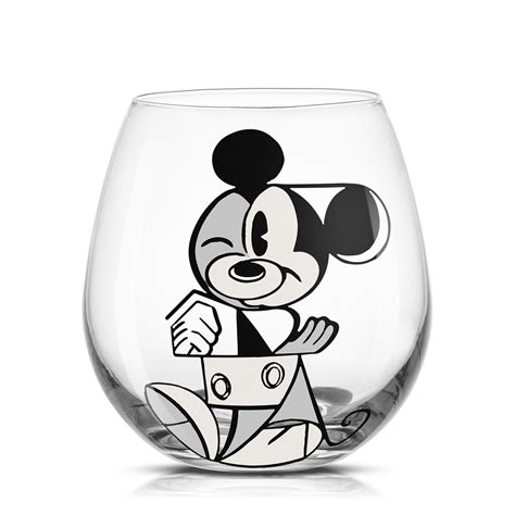 Disney Mickey Mouse Constructive Stemless Wine Glass 15 Oz Set Of 4 Joyjolt Disney