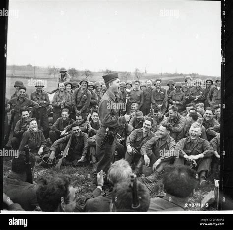 Actor Mickey Rooney Entertains American Troops In Germany April 1945