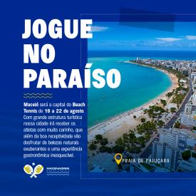 Exclusivo Macei Recebe Torneio Do Circuito Mundial De Beach Tennis