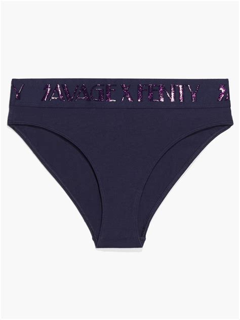 Forever Savage High Leg Bikini In Blue Savage X Fenty Spain