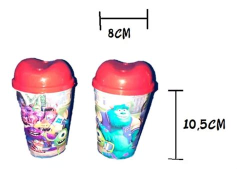 Vaso Pitillo Infantil Monster Inc X12 Unidades Cuotas sin interés