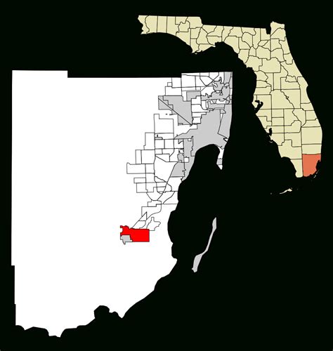 Fichier:miami-Dade County Florida Incorporated And Unincorporated ...