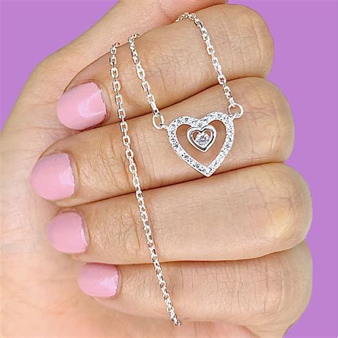 Conjunto Cadena Rolito Dije Corazon Amor Eterno De Plata 925