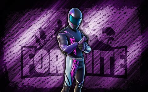 Télécharger Coureur Tempête Violet Fortnite 4k Fond Diagonal Violet