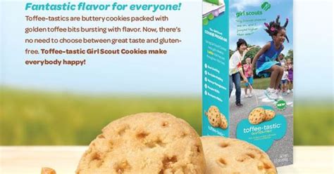 Girl Scouts Have A New Gluten Free Cookie Called Toffee Tastic