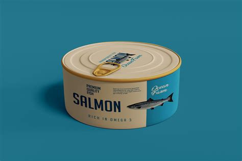 Free Fish Canister Mockup Psd Designbolts