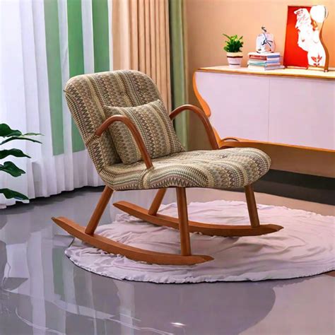 Suprot Retro Pattern Lazy Solid Wood Rocking Chair Rocking Chair Wayfair