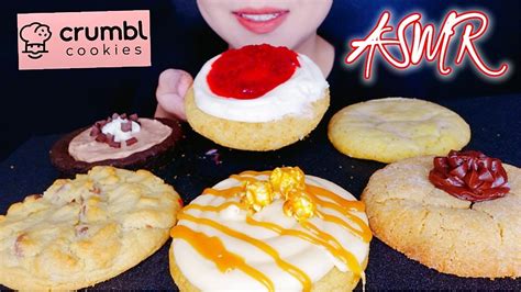 [asmr] Eating Crumbl Cookies 🍪 Eating Sounds D Licious Asmr Youtube