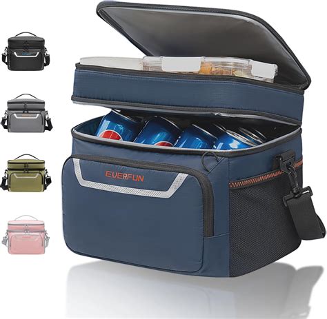everfun cooler bag insulated beach cooler lunch bag box  men women